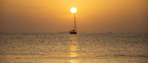 Sailboat at the Sunrise